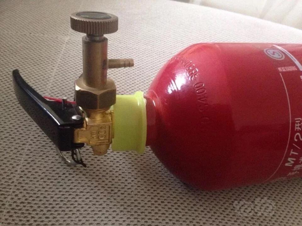 co2灭火器改装阀门出的就是心跳