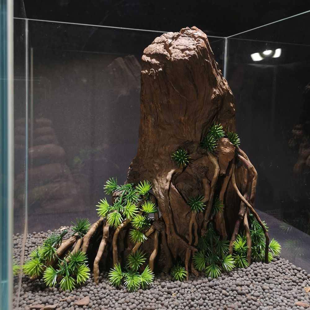 现货鱼缸草缸造景骨架树桩-图5