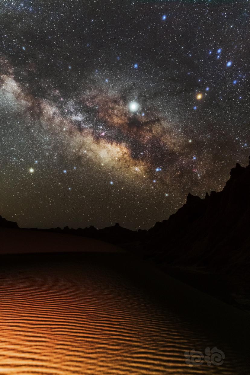 卢特沙漠上的银河-图1